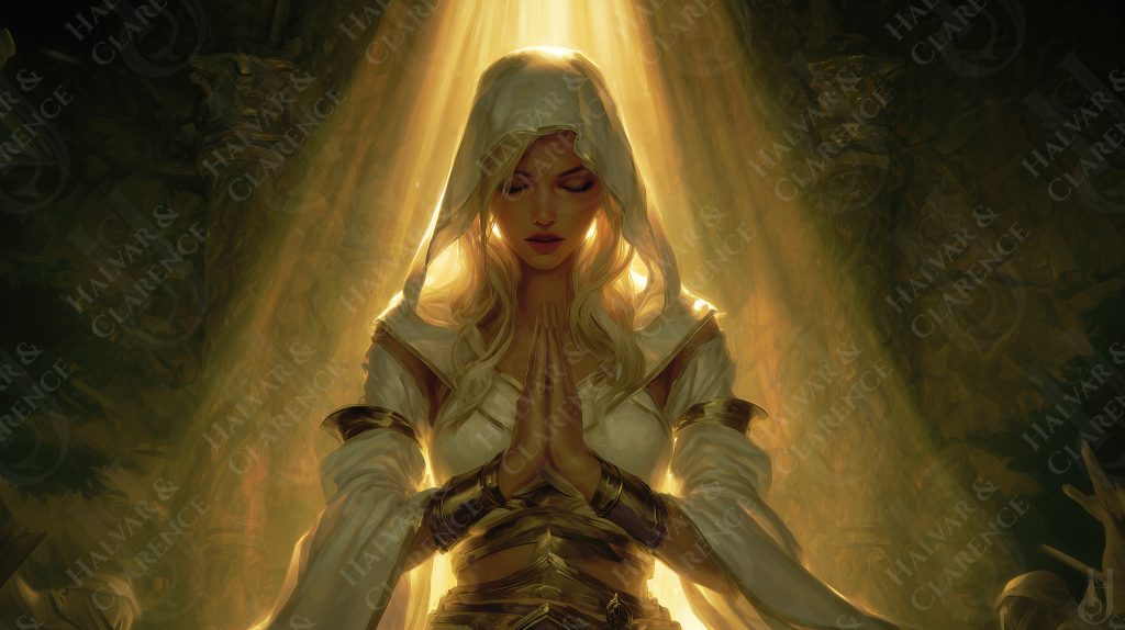 Priestess of Torm desktop water